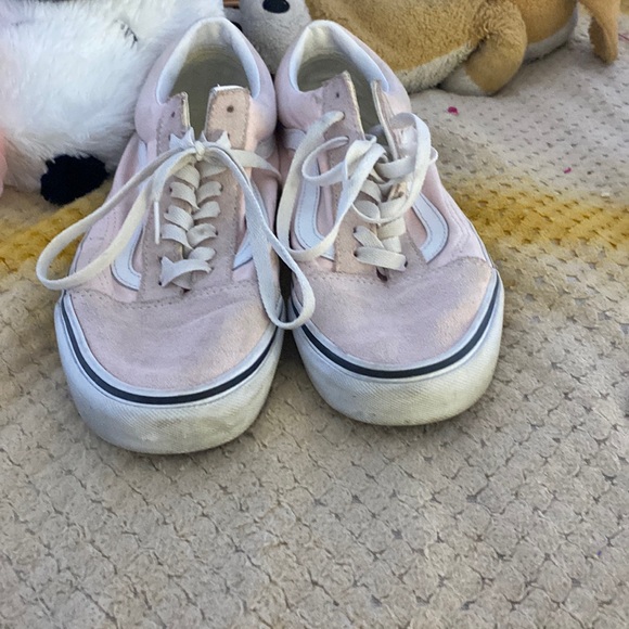 9 1/2 pink and white vans - Picture 1 of 4